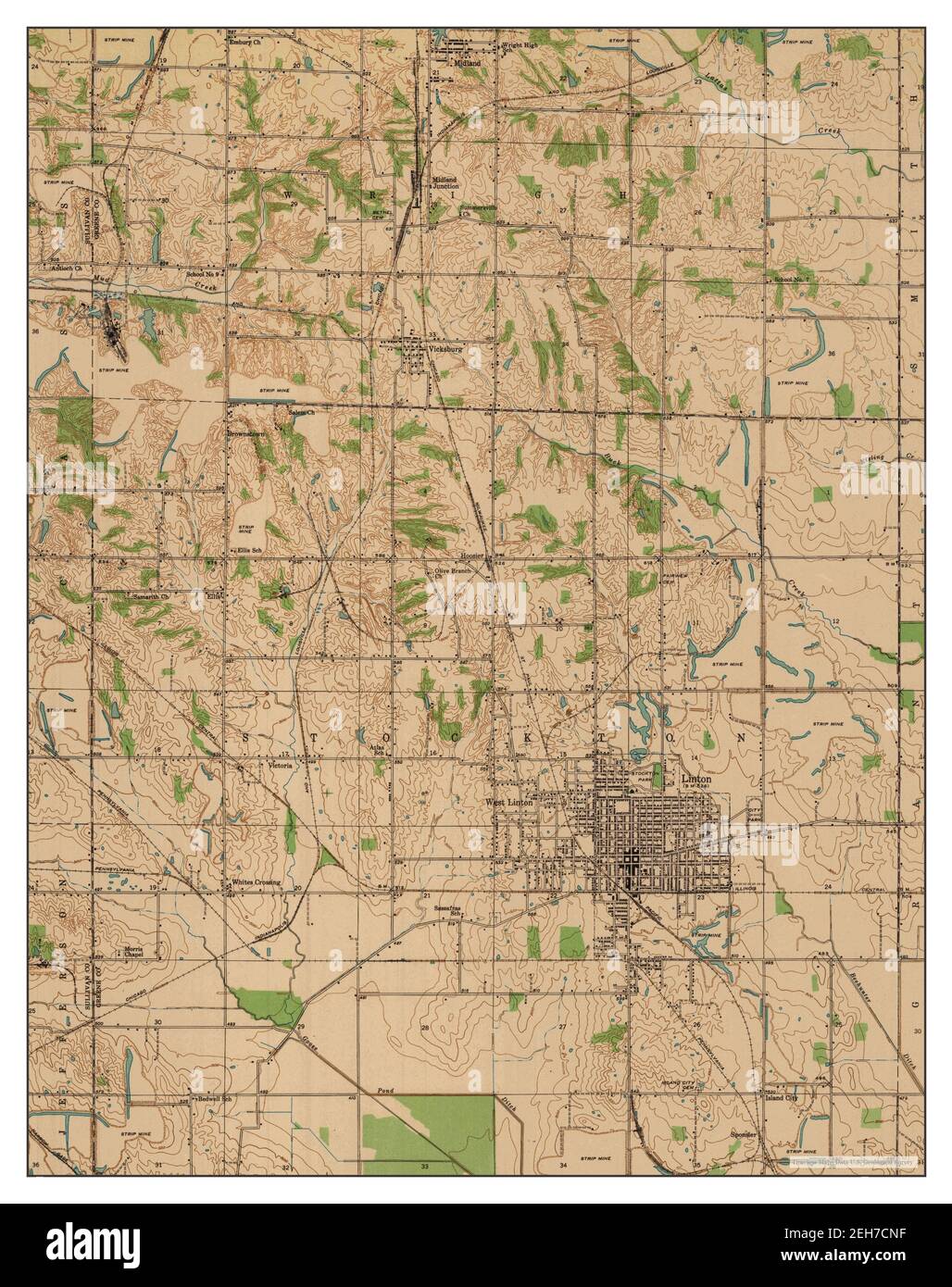 Linton indiana map hires stock photography and images Alamy