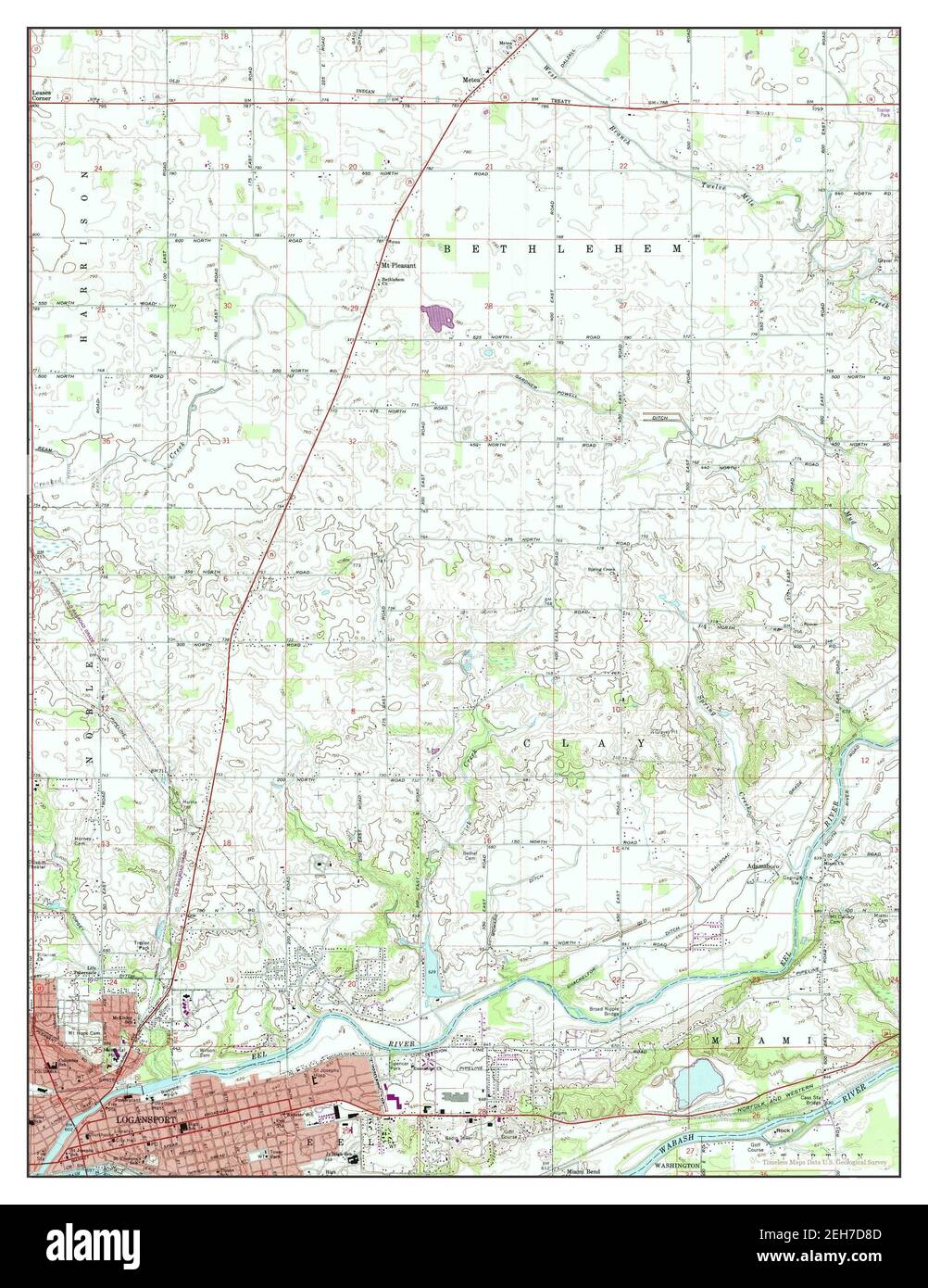 Logansport map Cut Out Stock Images & Pictures Alamy