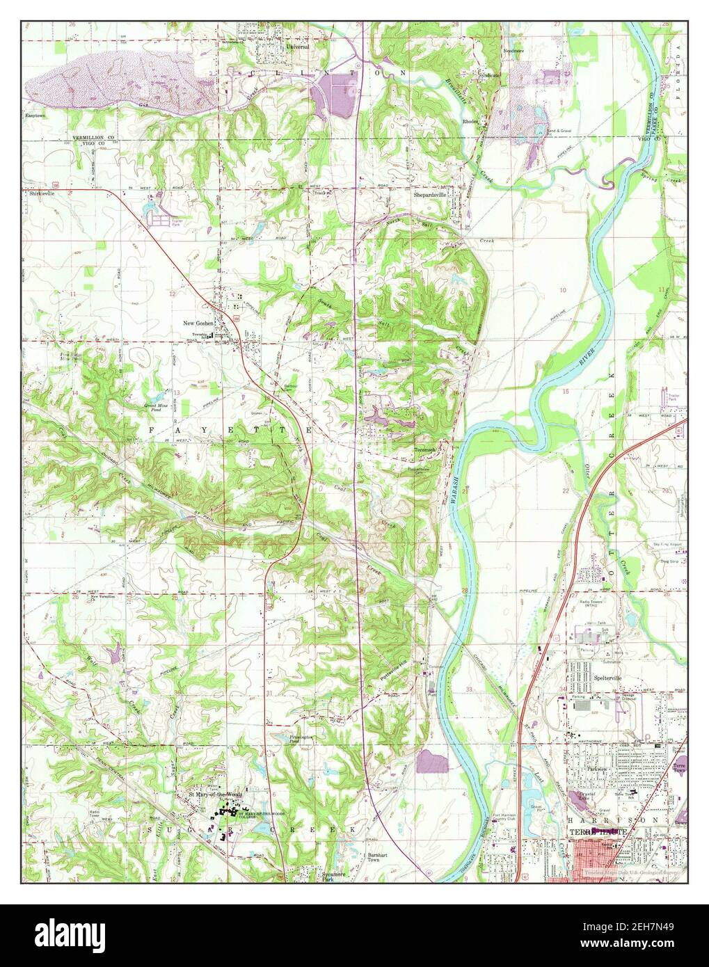 New Goshen, Indiana, map 1963, 124000, United States of America by Timeless Maps, data U.S