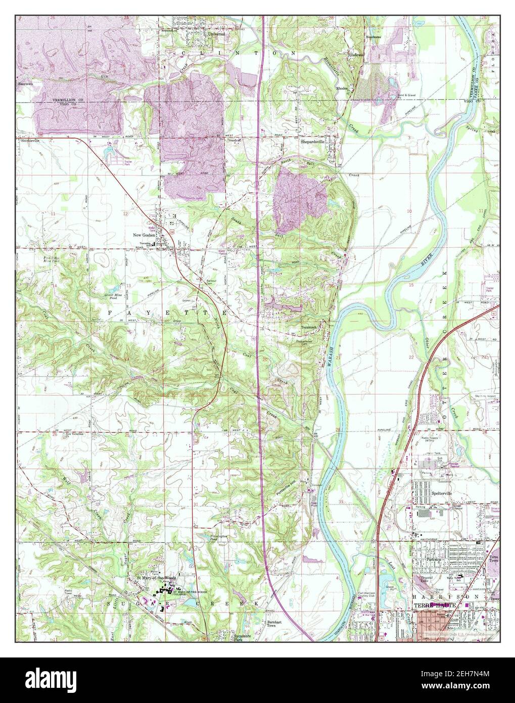 New Goshen, Indiana, map 1963, 124000, United States of America by Timeless Maps, data U.S