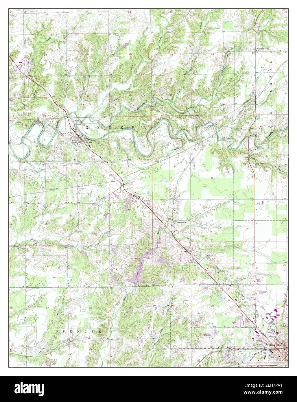 Map of north vernon hires stock photography and images Alamy