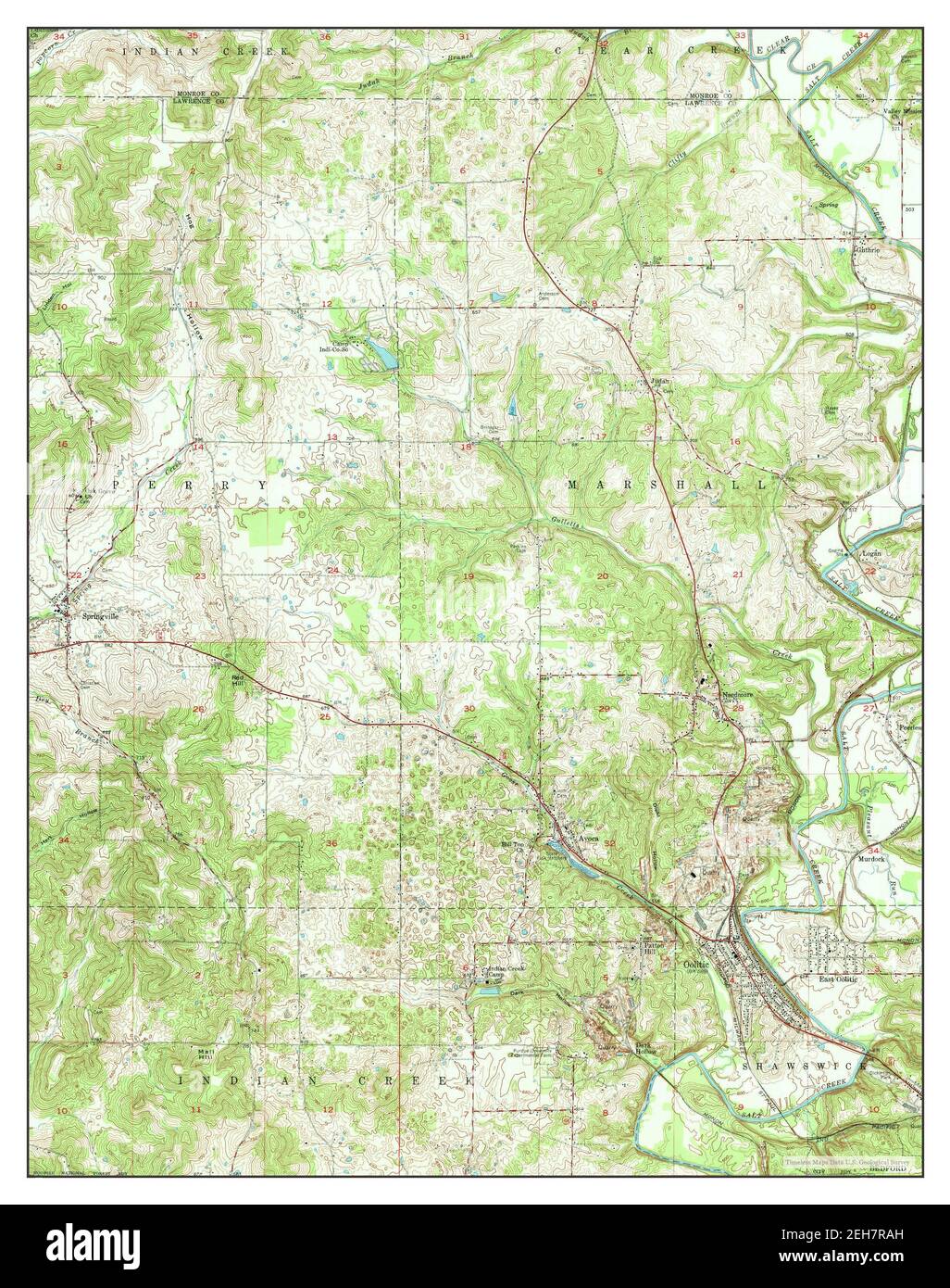 Oolitic, Indiana, map 1957, 124000, United States of America by