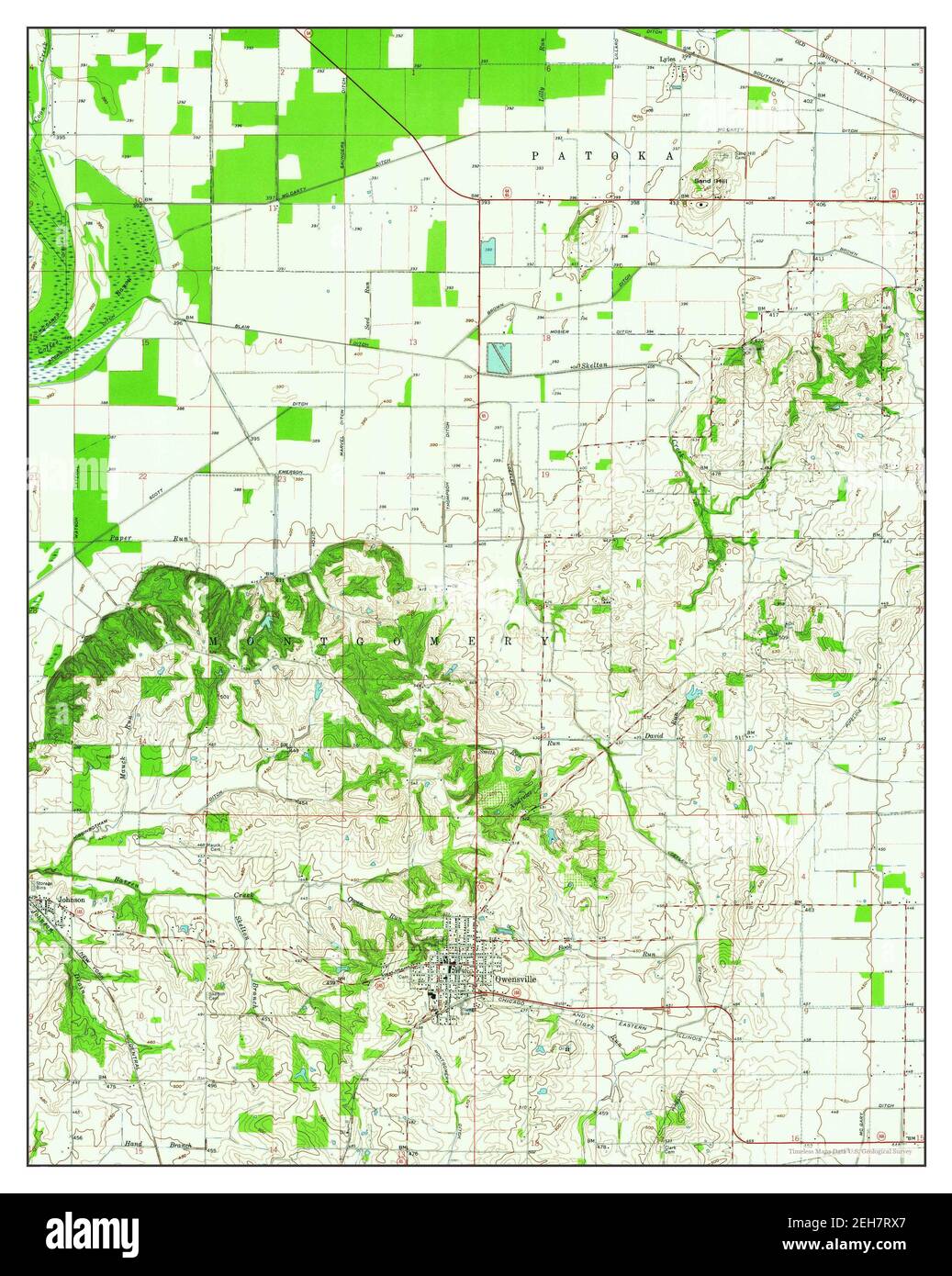 Owensville, Indiana, map 1959, 124000, United States of America by Timeless Maps, data U.S