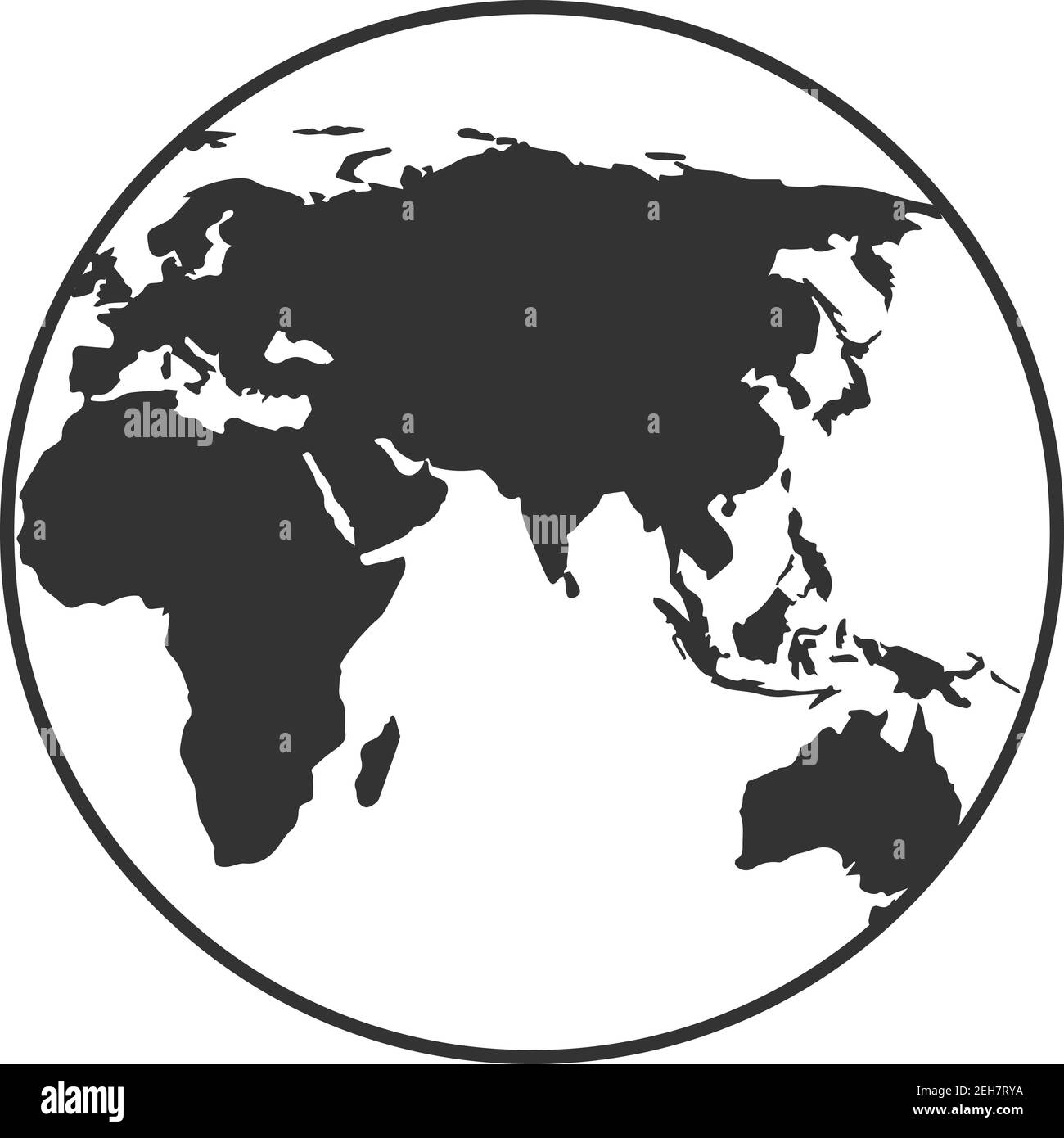 Globe Earth line icon, Vector sign on white background Stock Vector ...