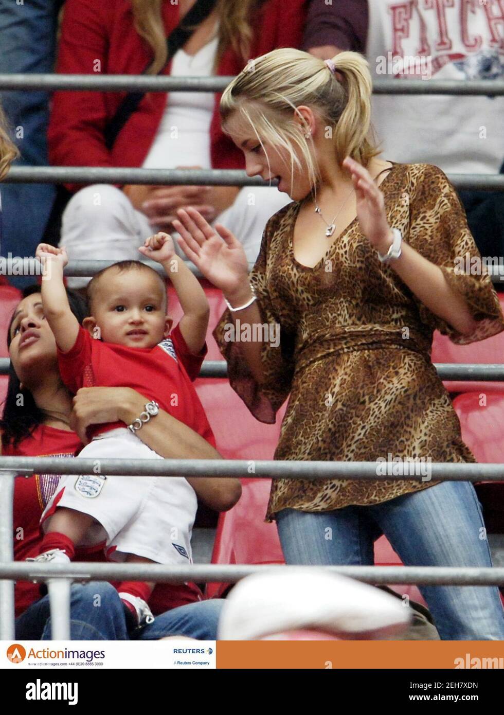 Theo walcott girlfriend melanie slade hi-res stock photography and