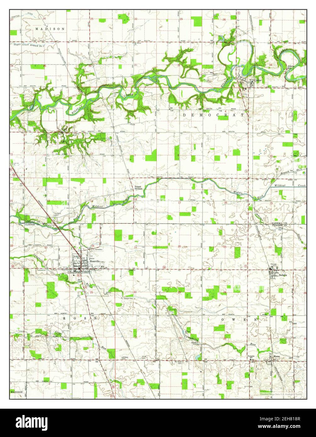 Rossville map Cut Out Stock Images & Pictures Alamy