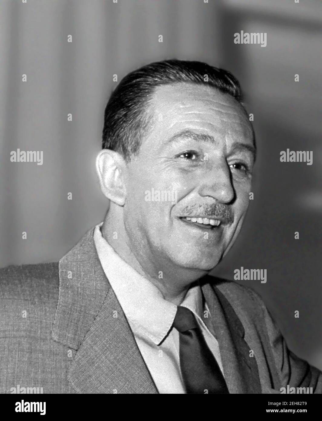 Walt Disney. Portrait of Walter Elias Disney (1901-1966) in 1954 Stock Photo