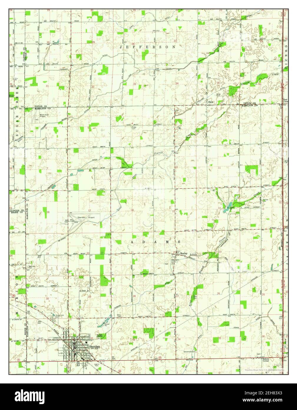 Indiana Caves Map