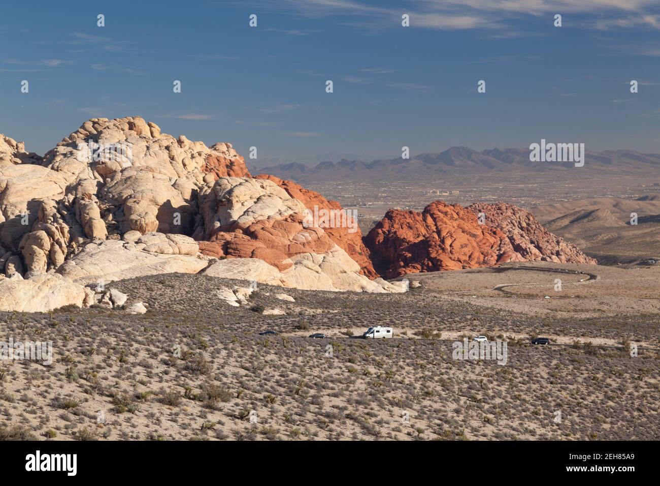 Road through rock formations and dry deserts Stock Photo - Alamy