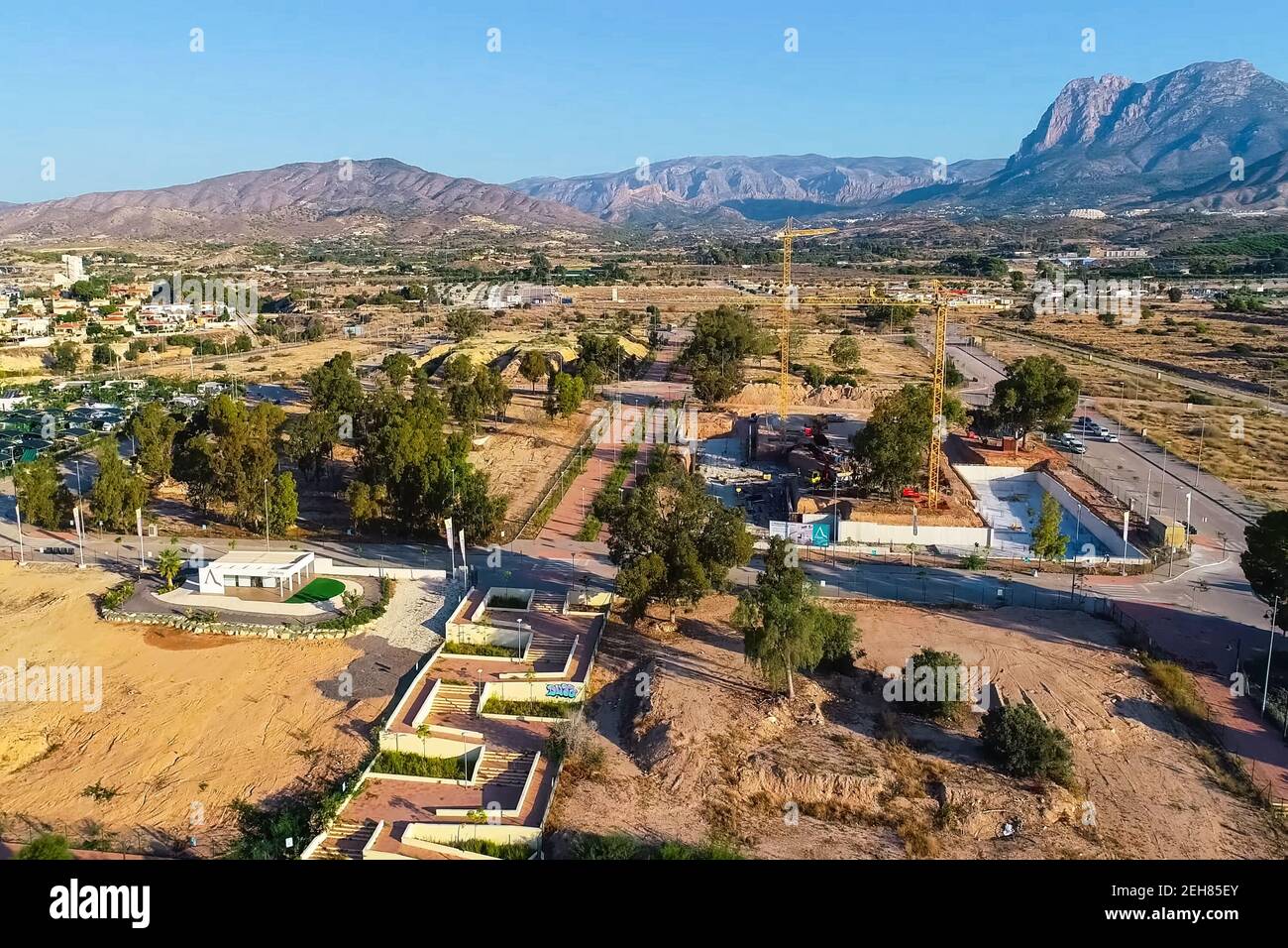 New housing development sites in Spain Stock Photo Alamy