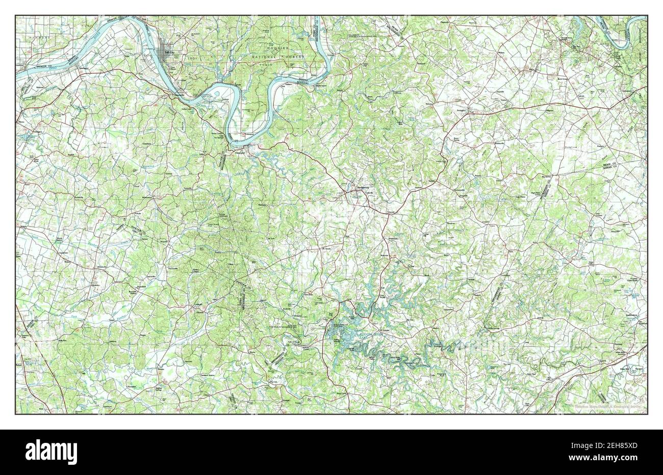 Map of tell city hires stock photography and images Alamy