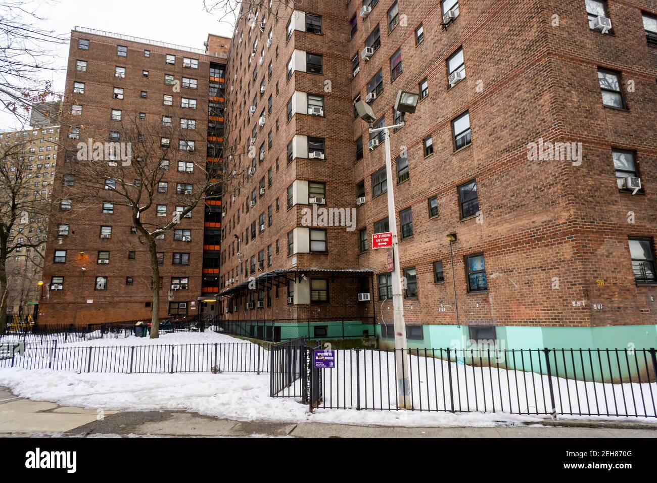 The NYCHA Elliot Houses complex of apartments in Chelsea in New York on