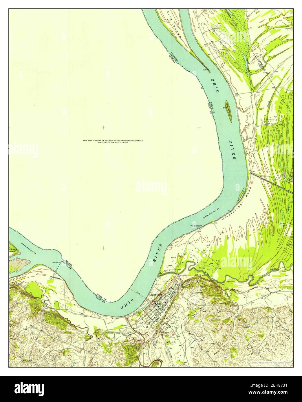 Uniontown Indiana map 1952 1 24000 - Uniontown Indiana Map 1952 124000 United States Of America By Timeless Maps Data Us Geological Survey 2EH8731 