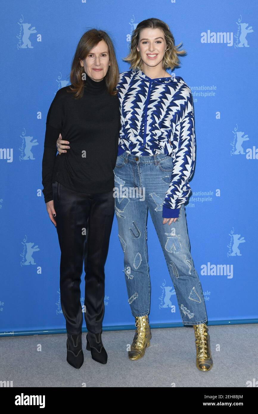 Joanna Hogg & Honor Swinton-Byrne attend a photocall for The Souvenir during the 69th Berlinale International Film Festival. © Paul Treadway Stock Photo