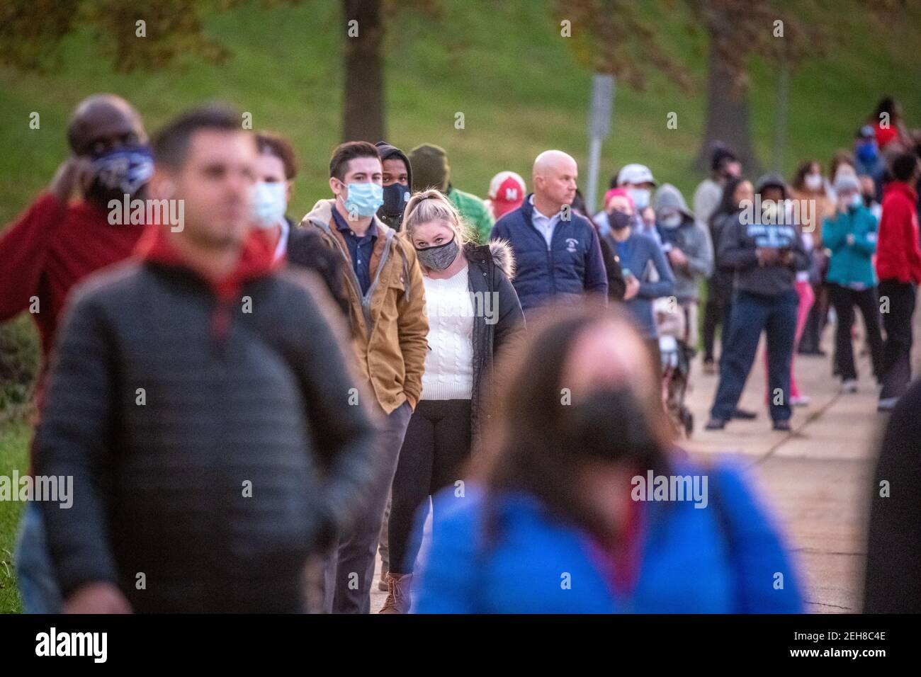 Election day 2020 at polling places in Maryland Stock Photo Alamy