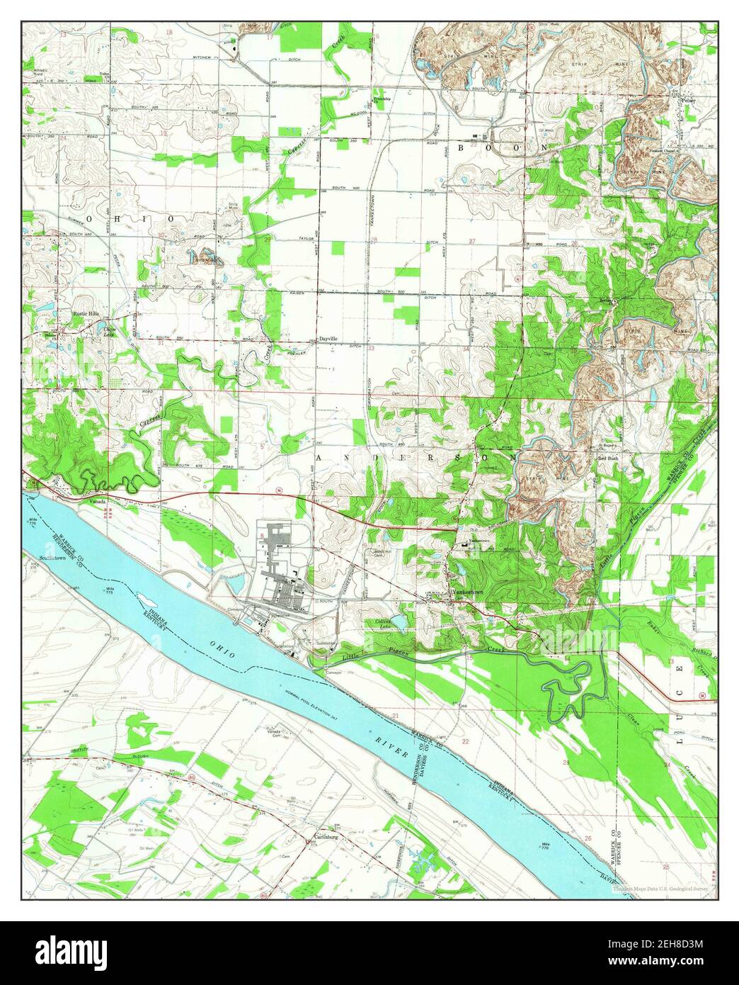 Yankeetown map Cut Out Stock Images & Pictures Alamy