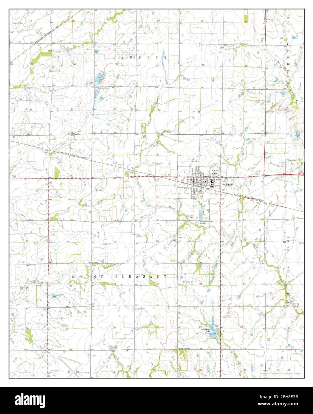 Map of altamont kansas hires stock photography and images Alamy