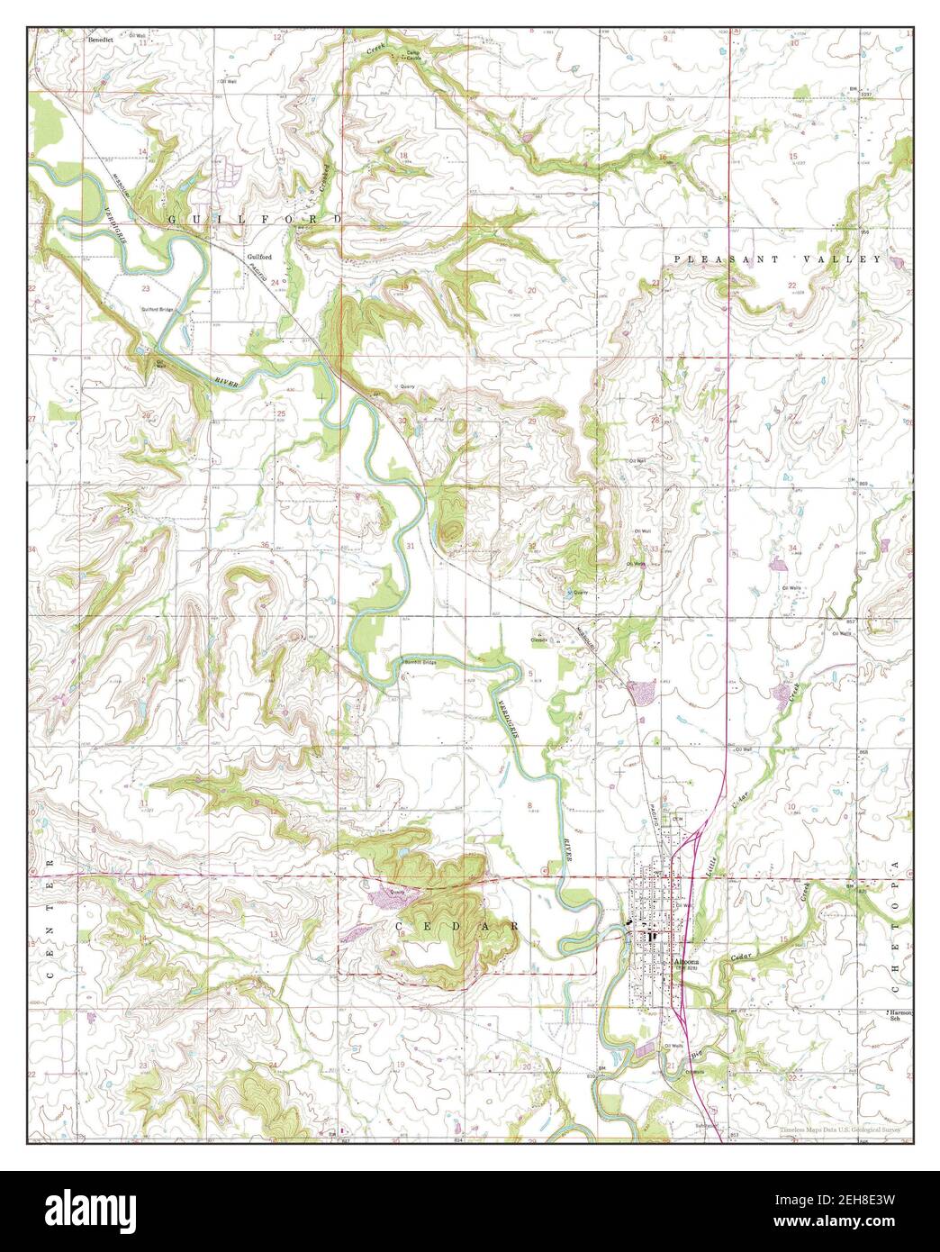 Altoona, Kansas, map 1959, 124000, United States of America by