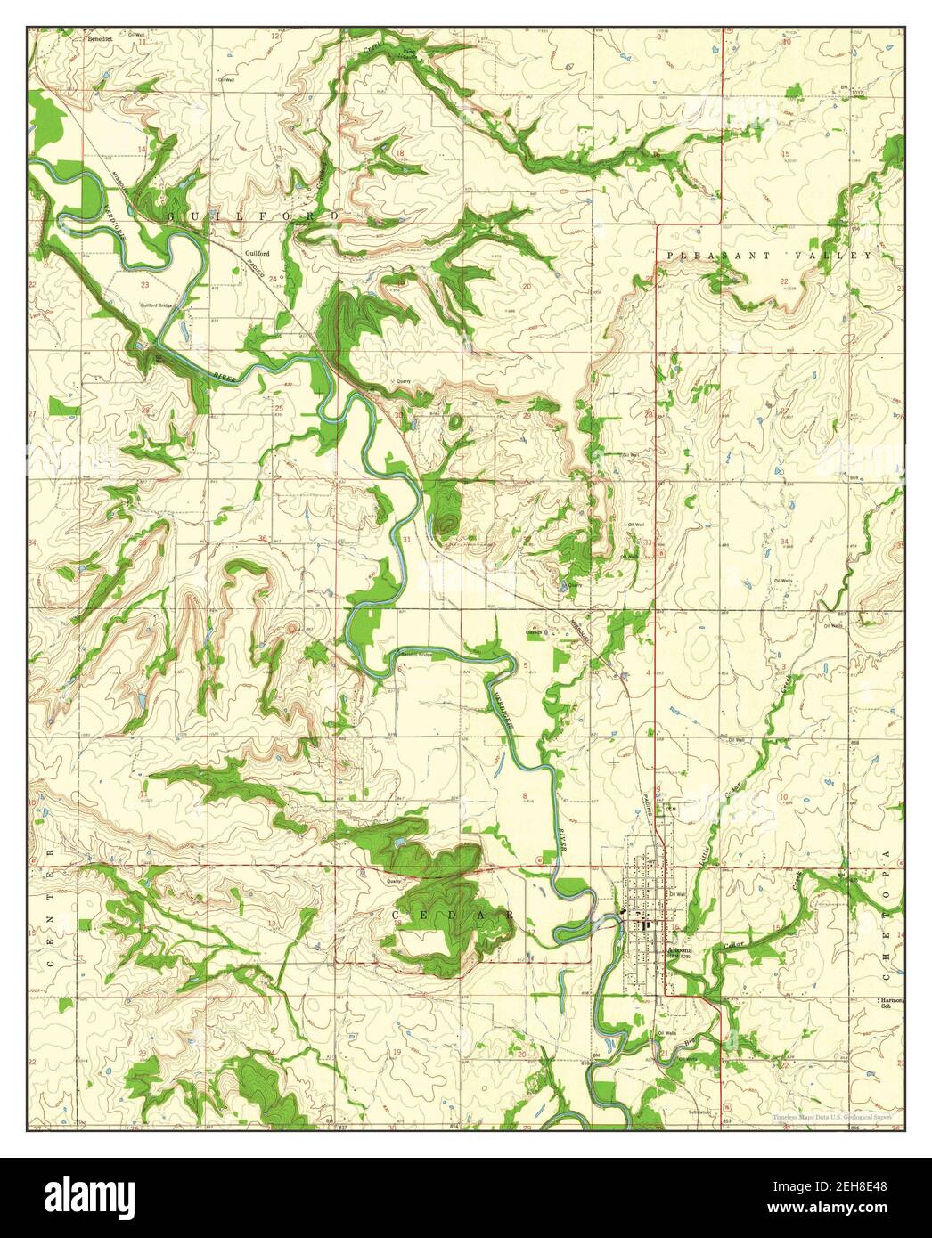 Altoona, Kansas, map 1959, 124000, United States of America by