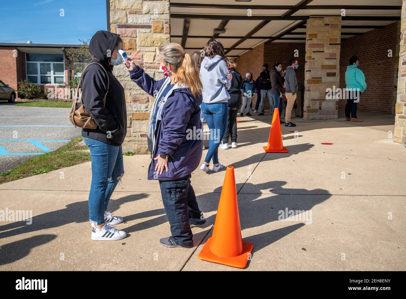 Election day 2020 at polling places in Maryland Stock Photo Alamy