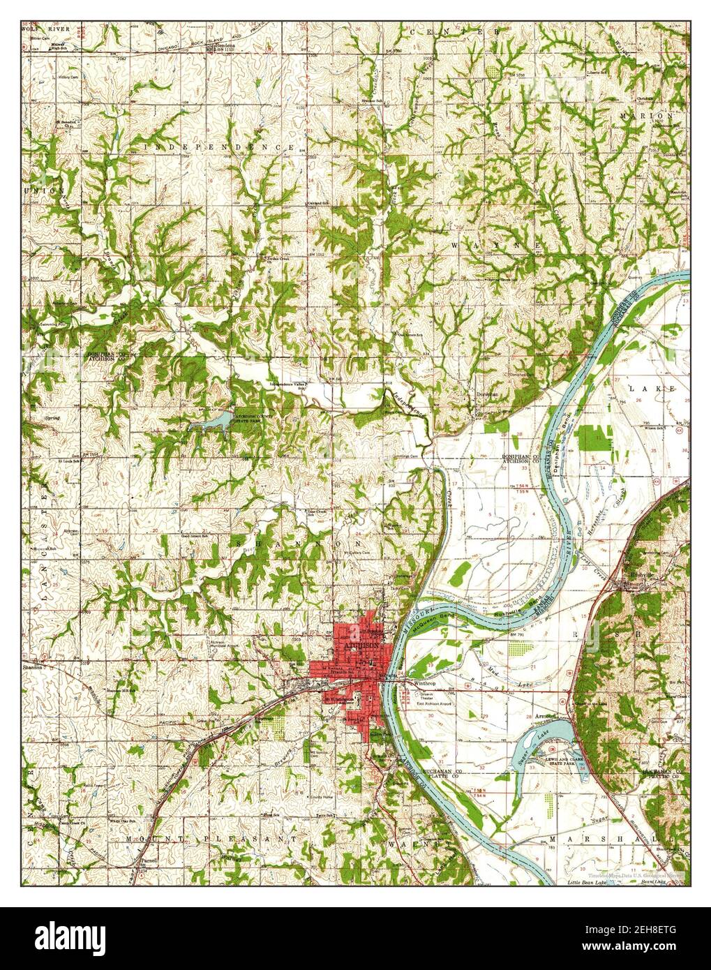 Map of united states 1960 hires stock photography and images Alamy
