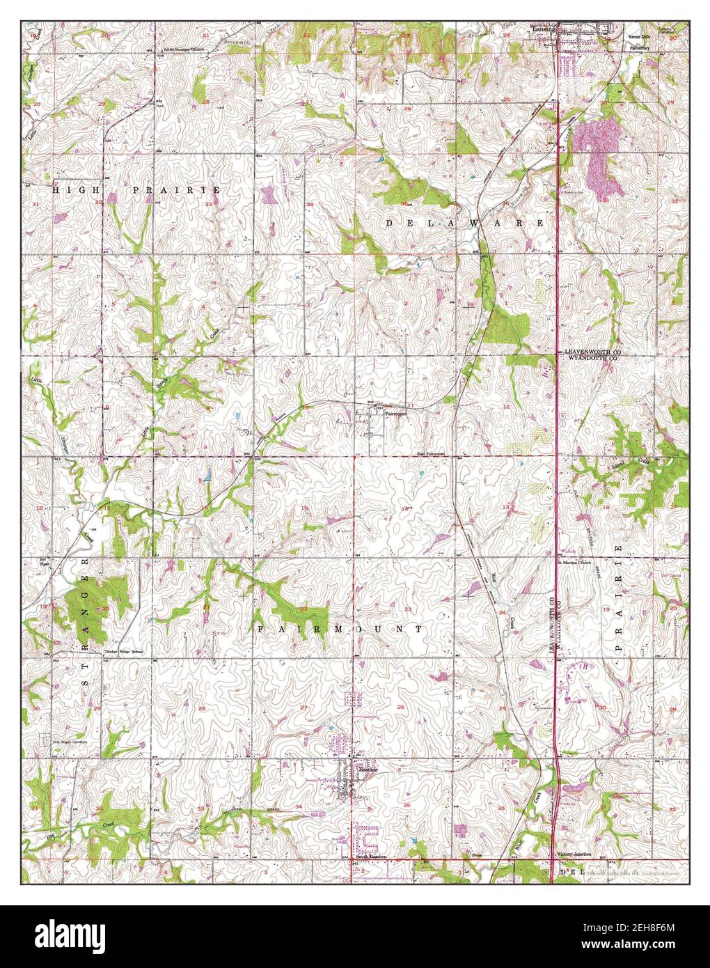 Basehor, Kansas, map 1949, 124000, United States of America by