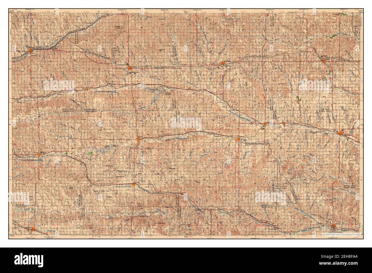 Beloit, Kansas, map 1959, 1:250000, United States of America by Timeless Maps, data U.S. Geological Survey Stock Photo