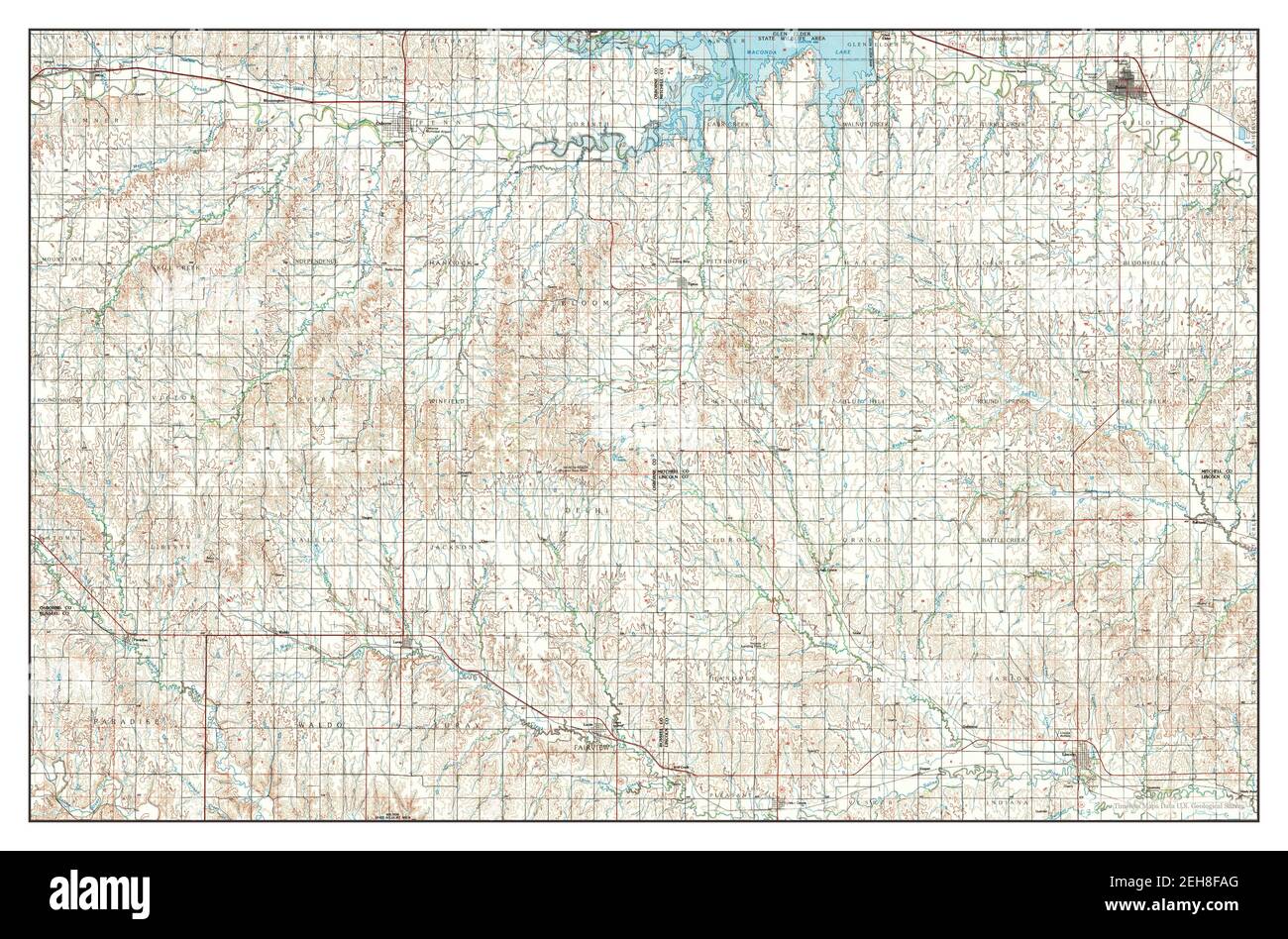 Beloit, Kansas, map 1985, 1100000, United States of America by