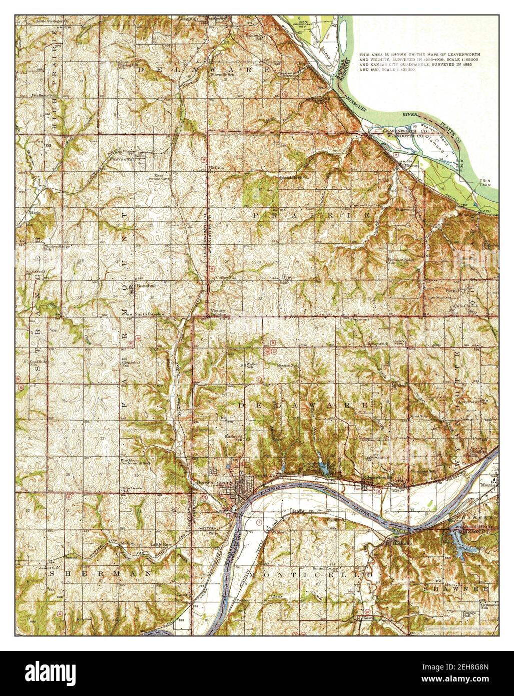 Bonner Springs, Kansas, map 1940, 162500, United States of America by