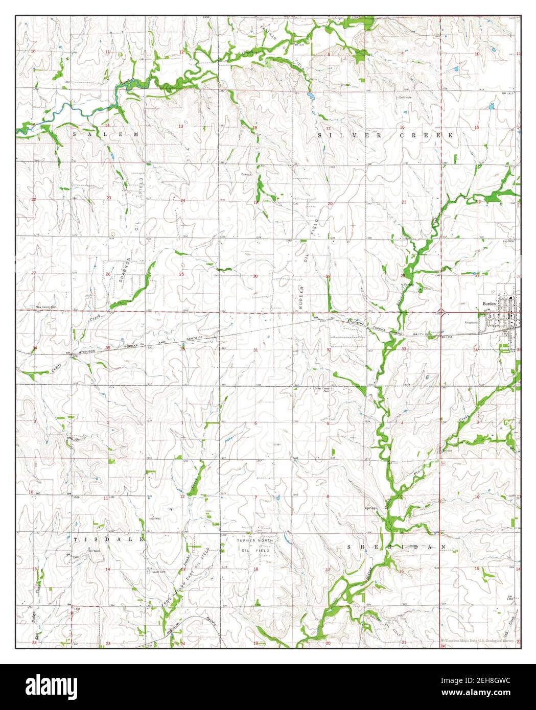 Burden kansas map Cut Out Stock Images & Pictures Alamy