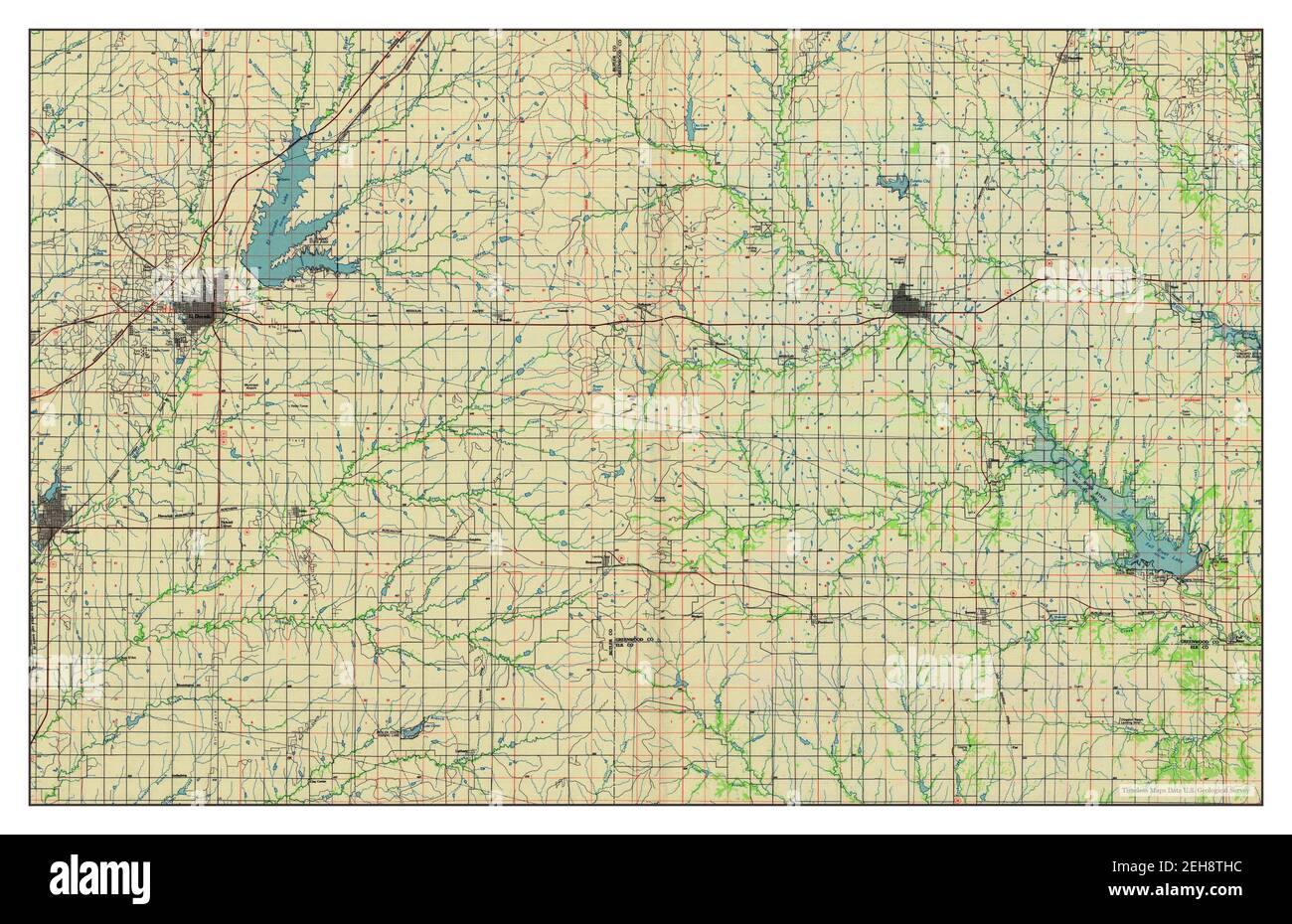 Map of el dorado kansas hi-res stock photography and images - Alamy