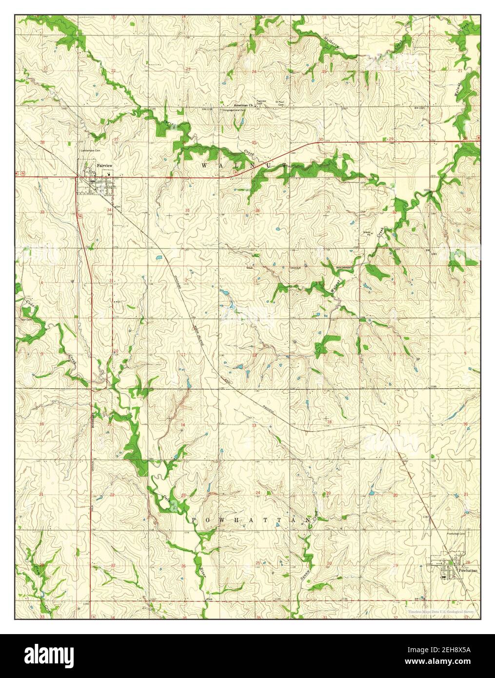 Fairview kansas map Cut Out Stock Images & Pictures Alamy