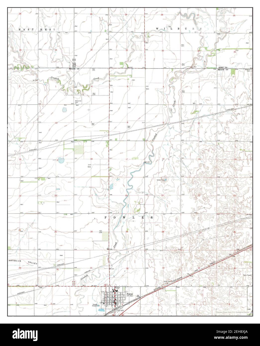Map of fowler kansas hires stock photography and images Alamy