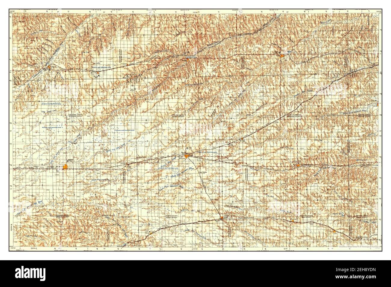 Goodland map hi-res stock photography and images - Alamy
