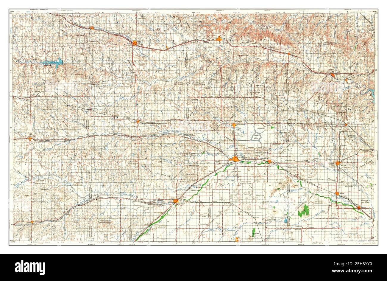 Great bend kansas map Cut Out Stock Images & Pictures Alamy