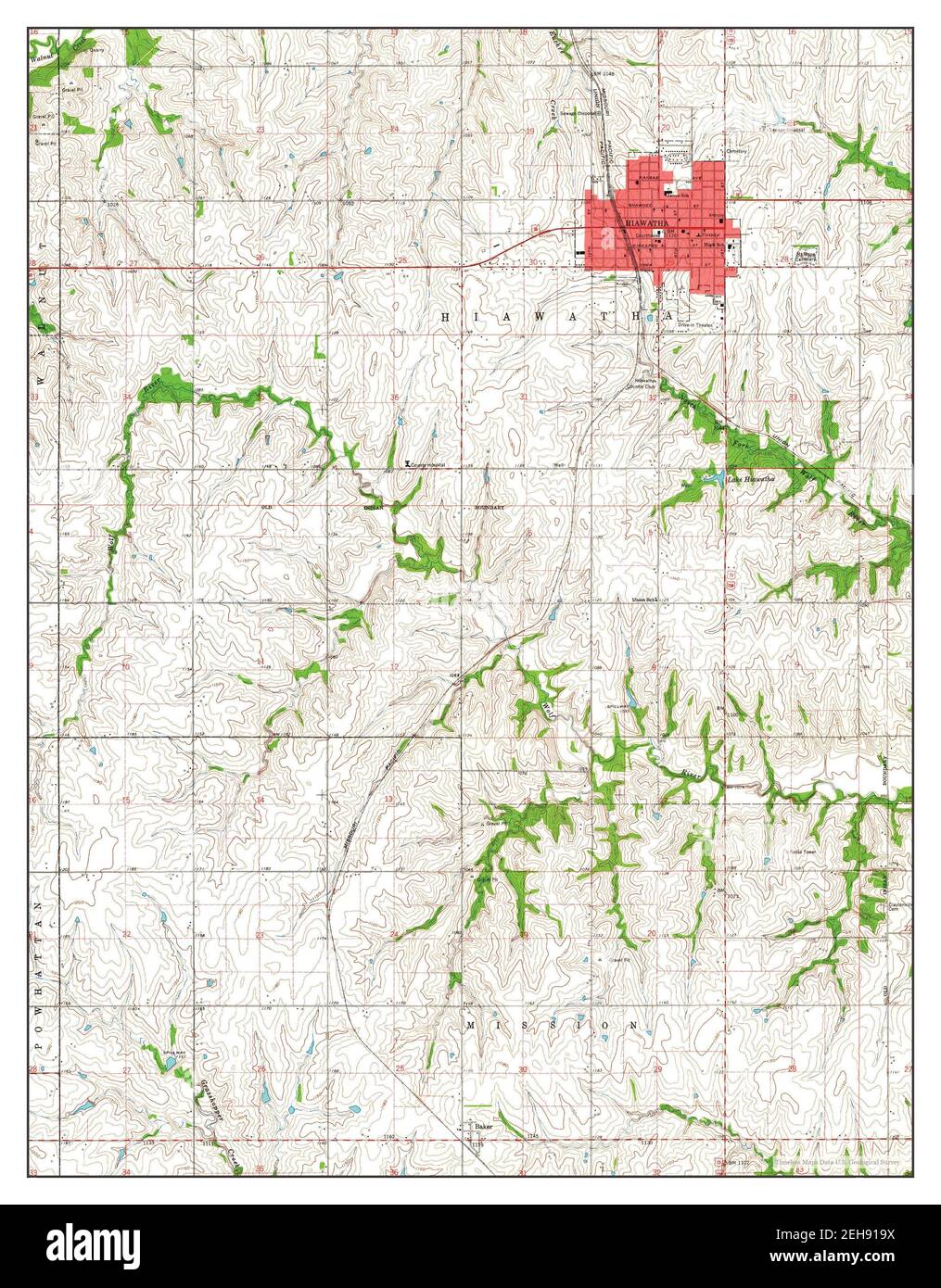 Map Of Hiawatha High Resolution Stock Photography and Images Alamy