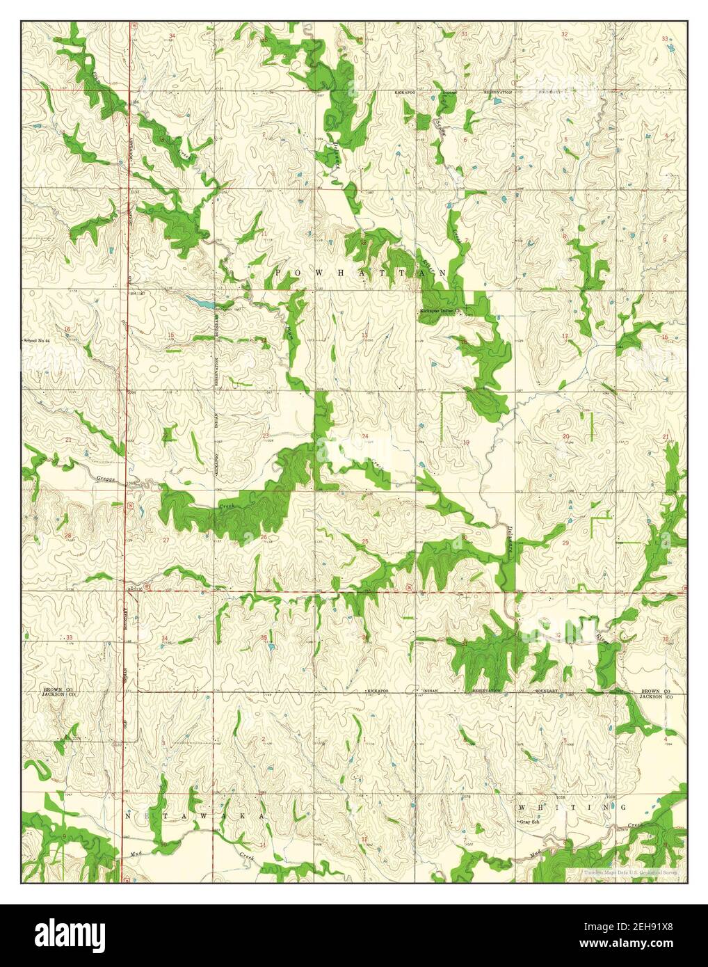 Horton kansas map hires stock photography and images Alamy