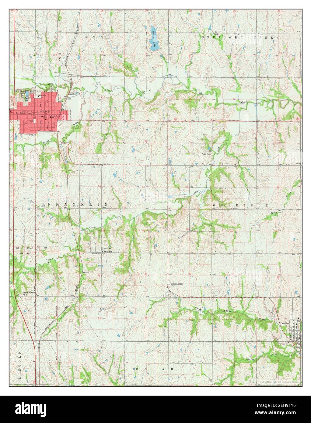 Holton kansas map hires stock photography and images Alamy