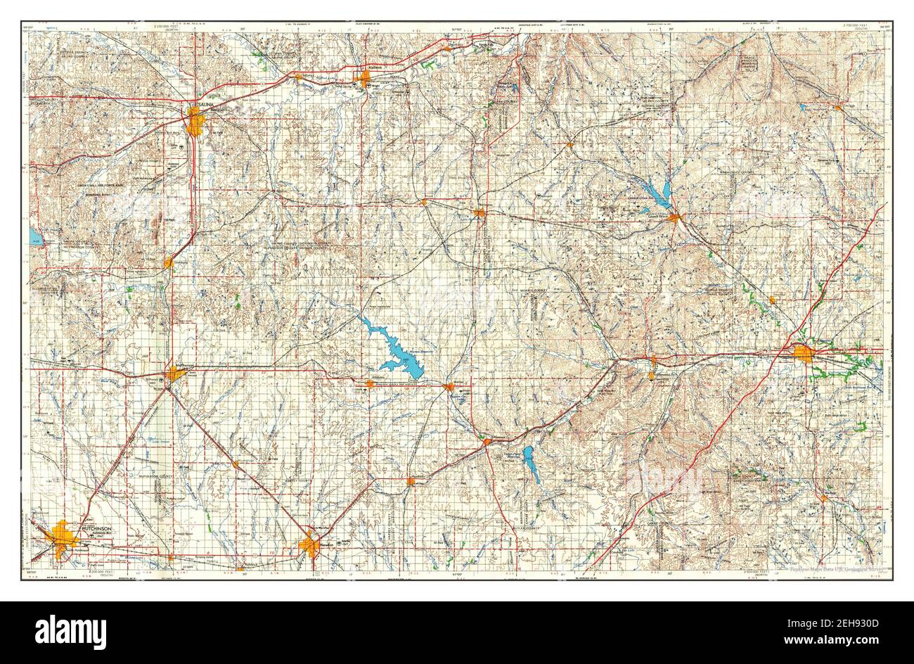 Map of hutchinson hires stock photography and images Alamy