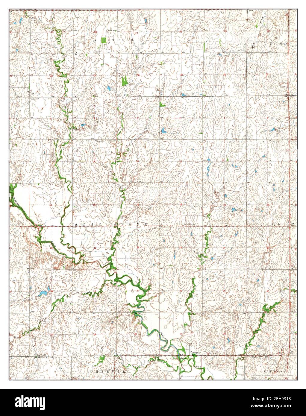 Industry, Kansas, map 1964, 1:24000, United States of America by ...