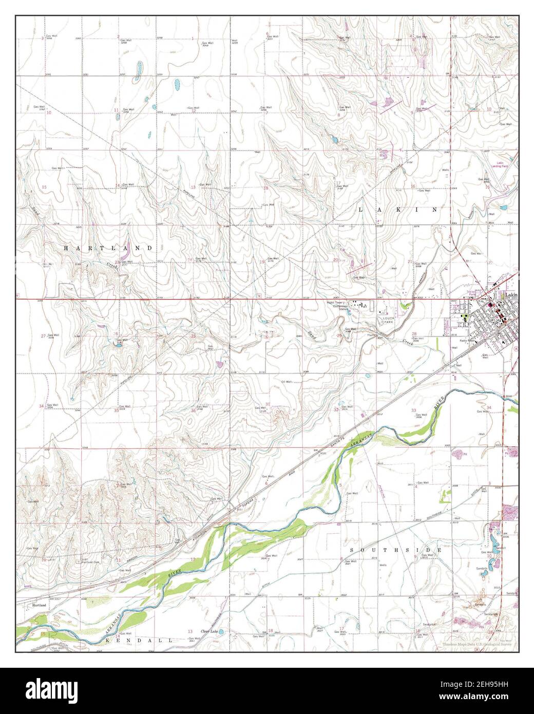 Map of lakin Cut Out Stock Images & Pictures Alamy