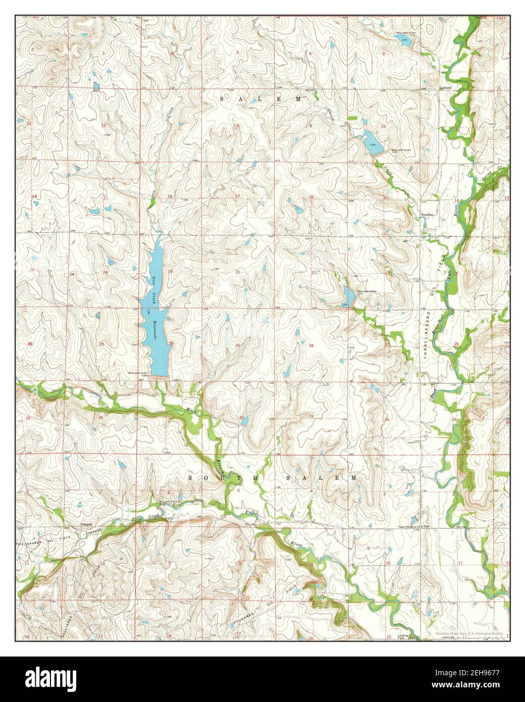 Lapland, Kansas, map 1971, 124000, United States of America by