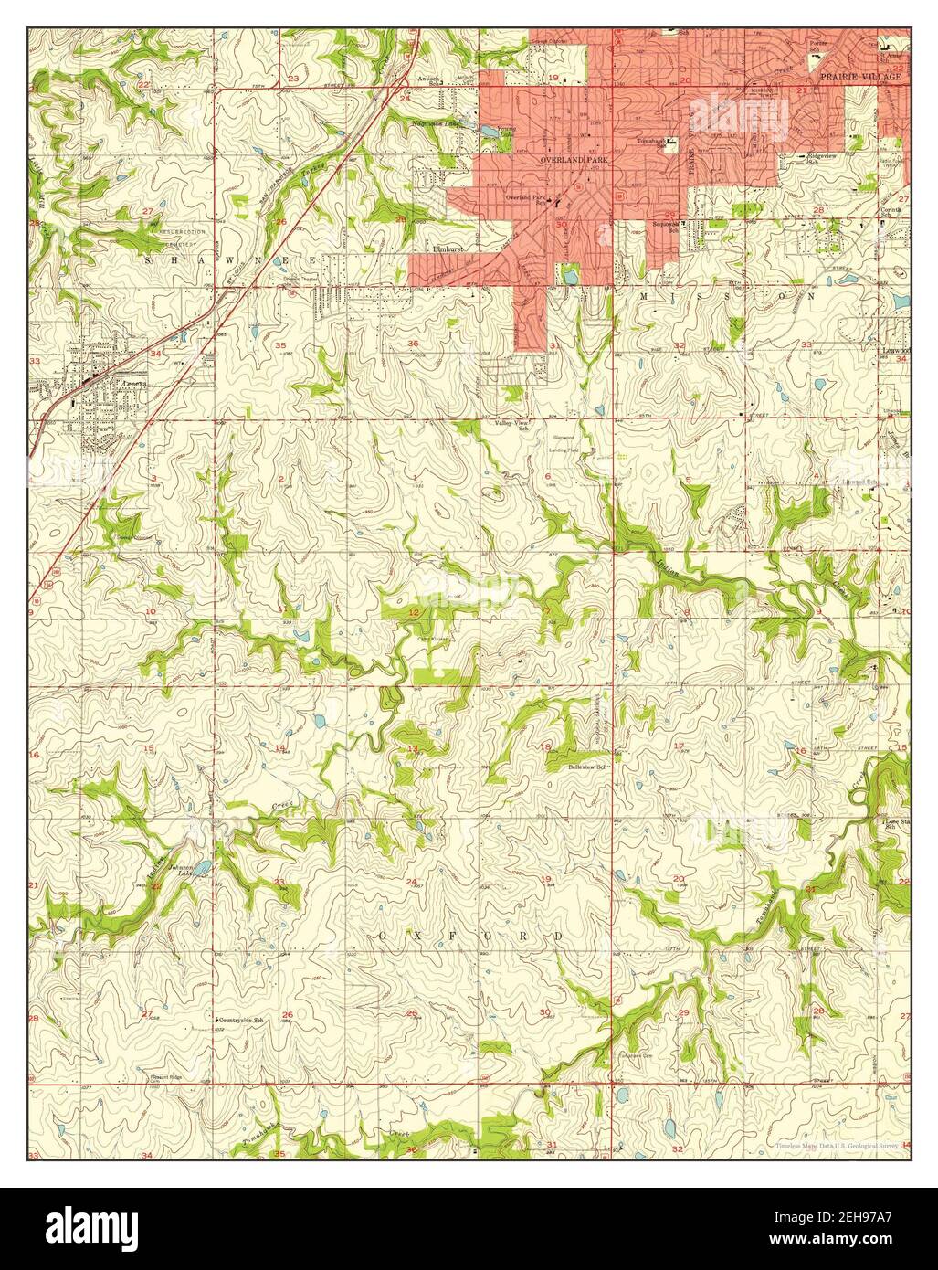 Lenexa Kansas map 1957 1 24000 - Lenexa Kansas Map 1957 124000 United States Of America By Timeless Maps Data Us Geological Survey 2EH97A7 