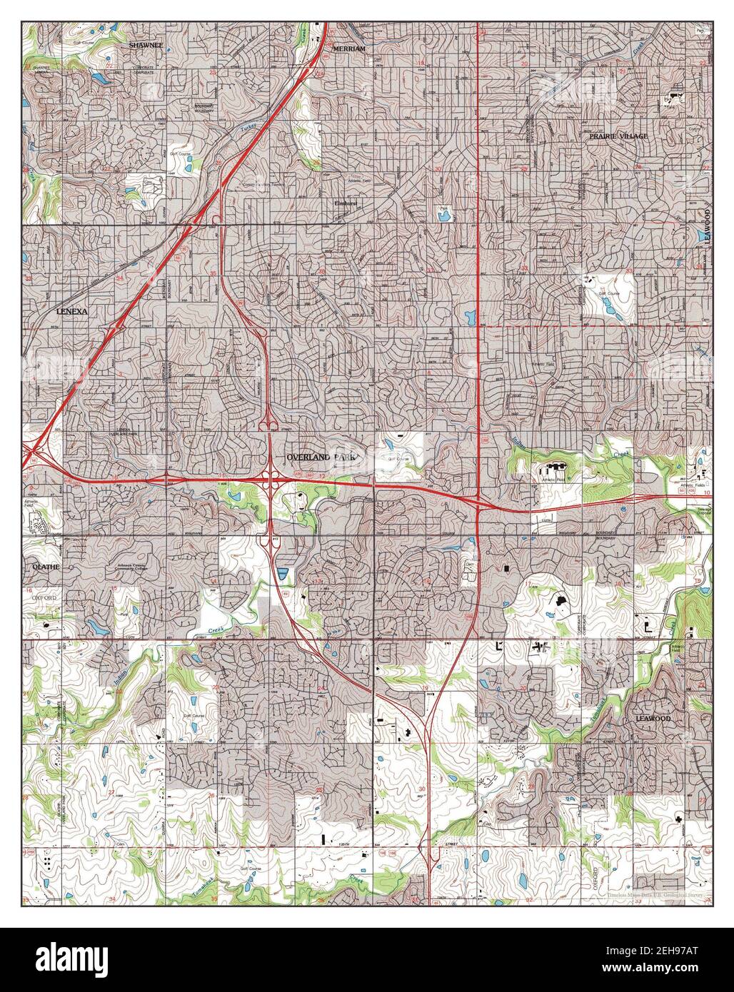 Lenexa Kansas map 1991 1 24000 - Lenexa Kansas Map 1991 124000 United States Of America By Timeless Maps Data Us Geological Survey 2EH97AT 