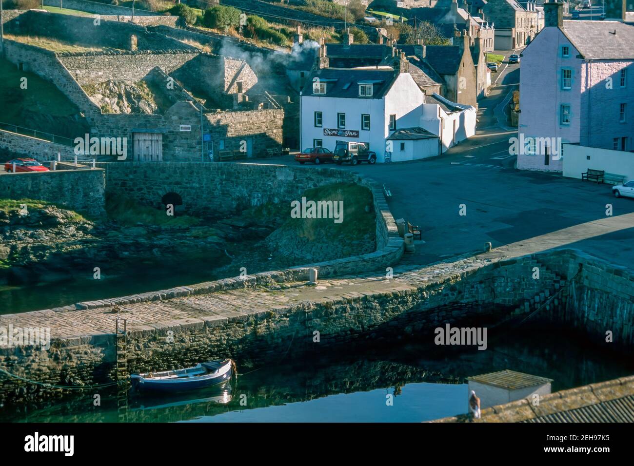 Portsoy Harbour the Moray Firth in Aberdeenshire Scotland Stock Photo