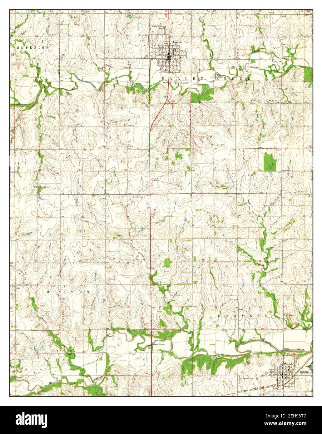 Lyndon kansas map Cut Out Stock Images & Pictures Alamy