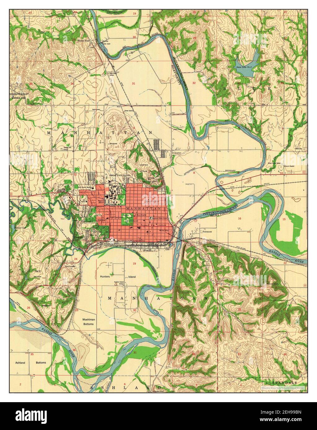 Manhattan Ks City Limits Map Of Manhattan Kansas Cut Out Stock Images & Pictures - Alamy