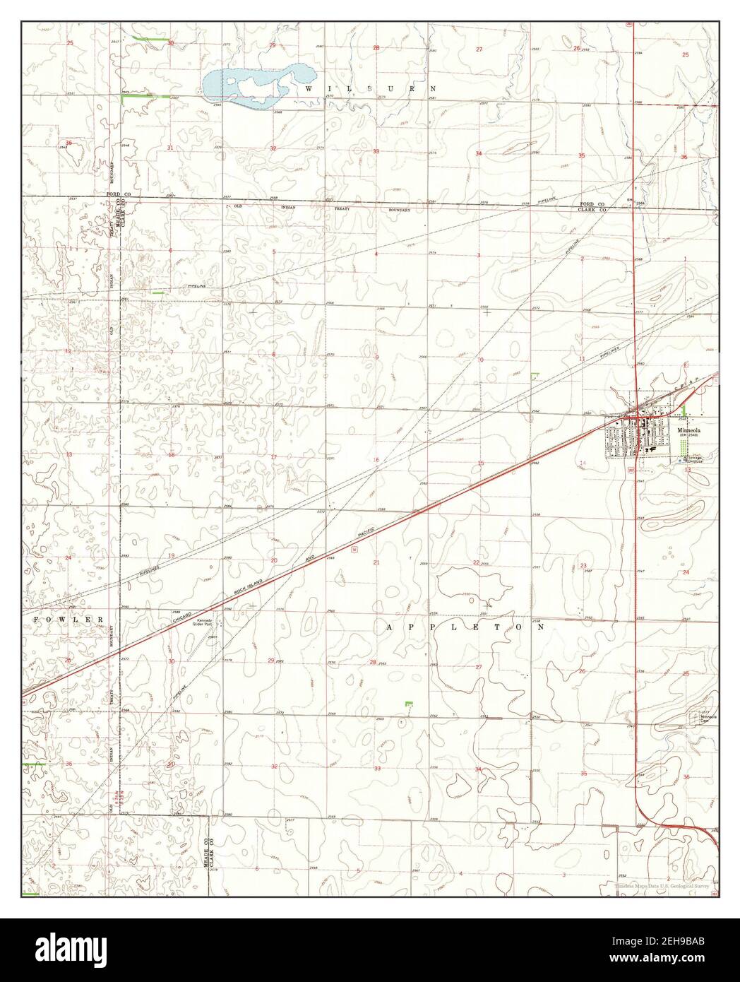 Minneola kansas map Cut Out Stock Images & Pictures Alamy