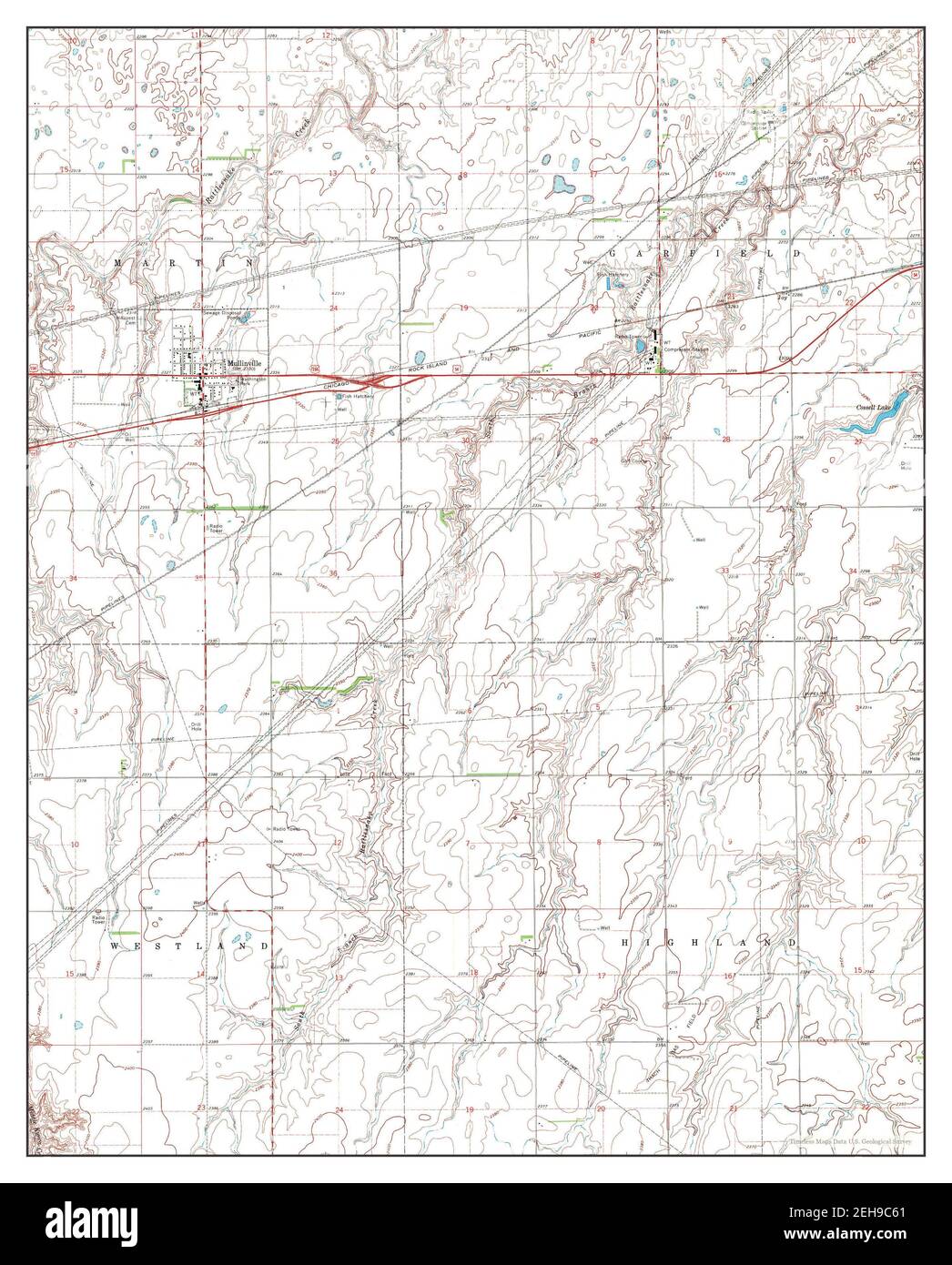 Mullinville map hires stock photography and images Alamy