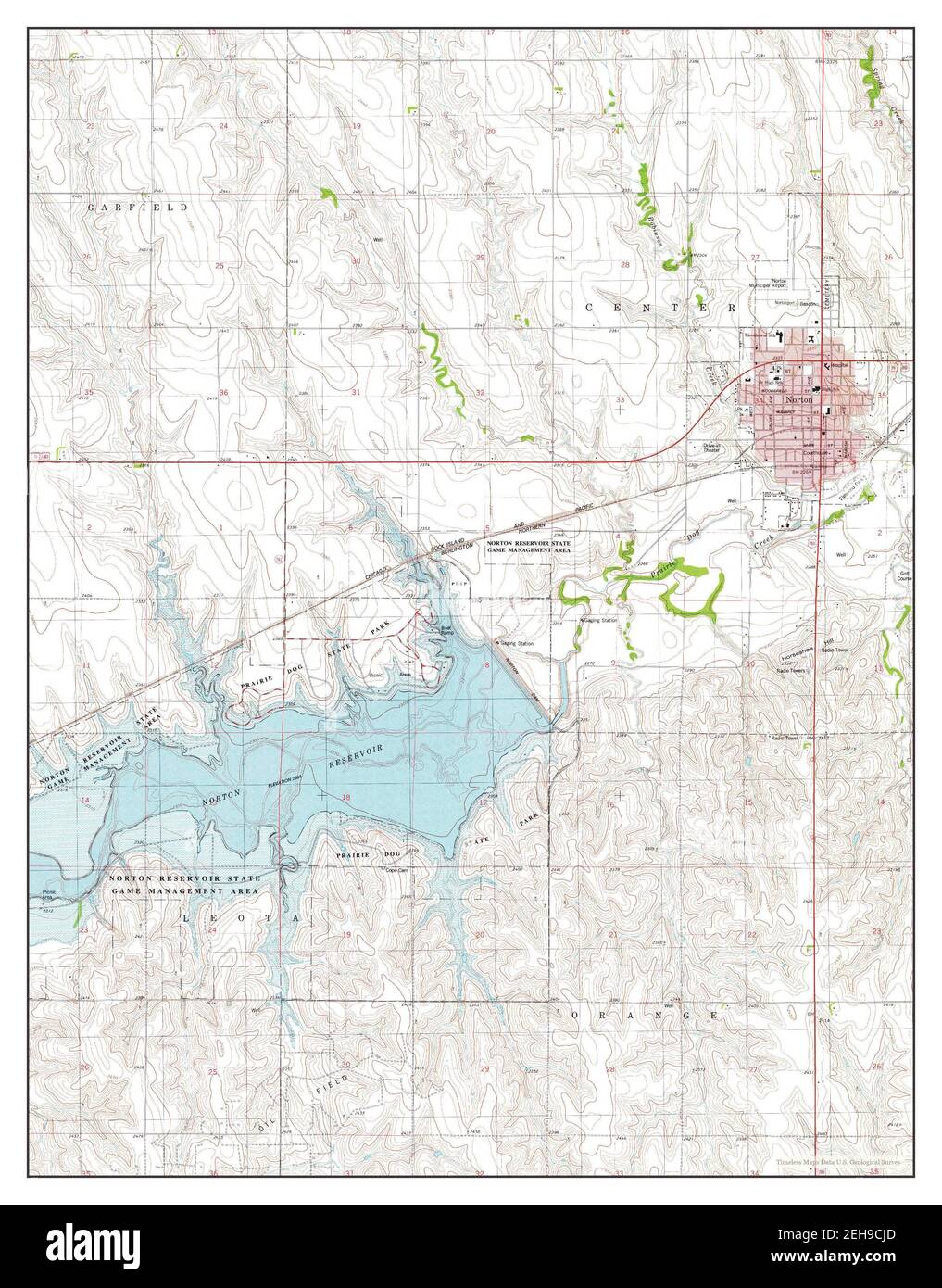 Norton, Kansas, map 1978, 124000, United States of America by Timeless